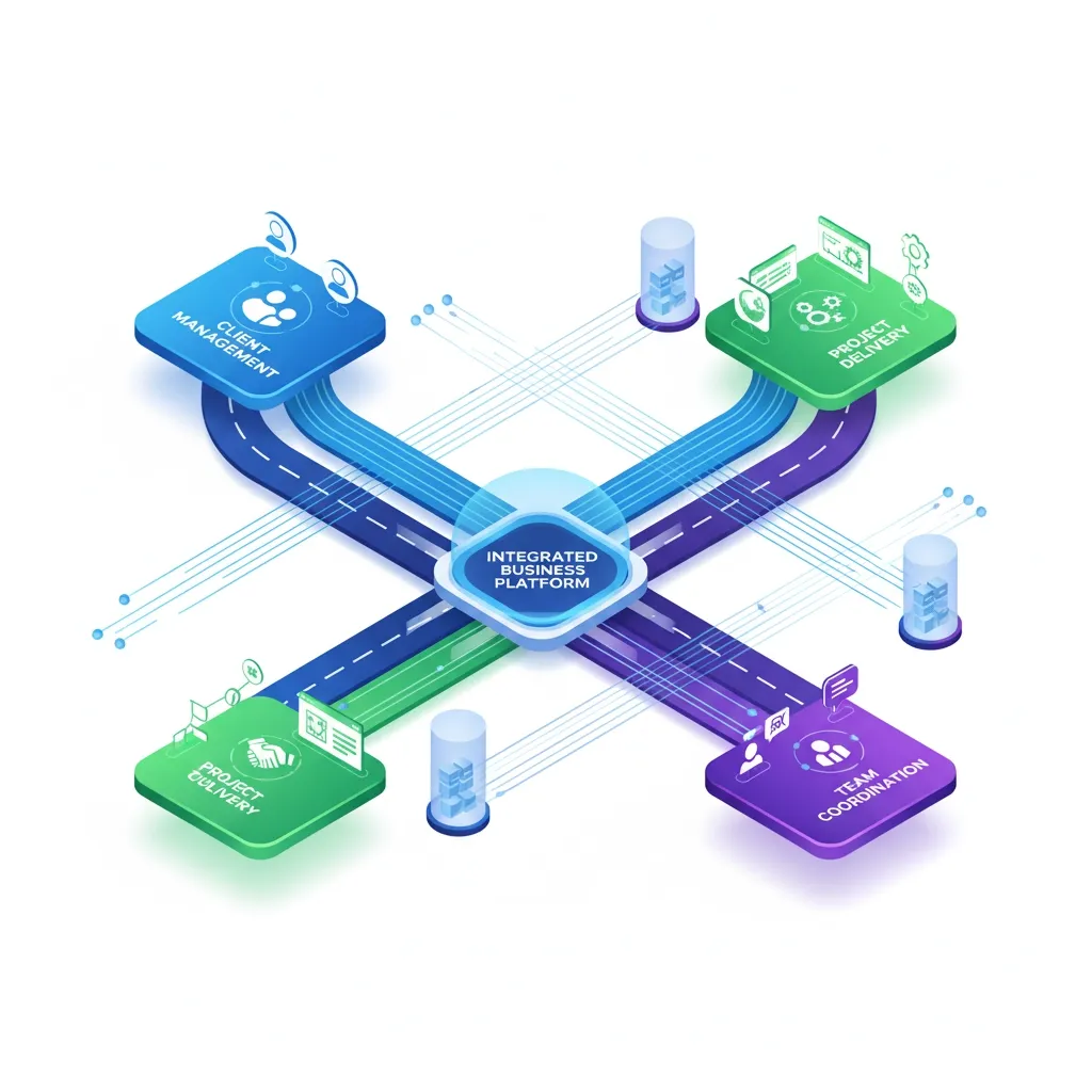 Connected agency systems illustration