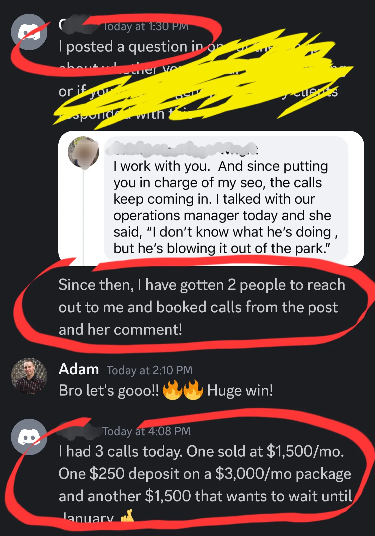$6000 in deals. Content is working!